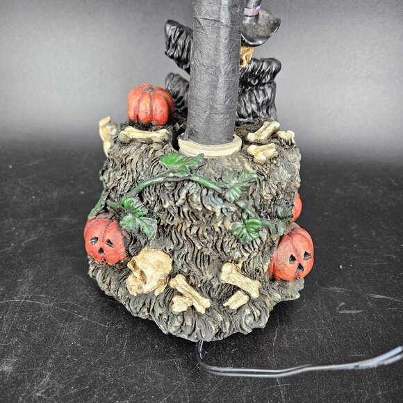 Halloween Light Up Boo Tree Figurine Witch Pumpkin Ghosts Sound Motion 19" WORKS - Picture 6 of 16